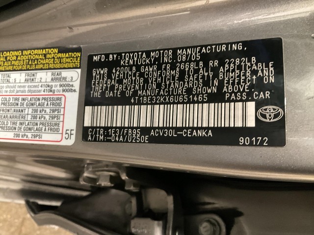 2006 TOYOTA CAMRY LE