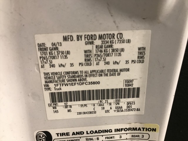 2013 FORD F-150 XLT SUPERCREW 5.5-FT. BED 4WD