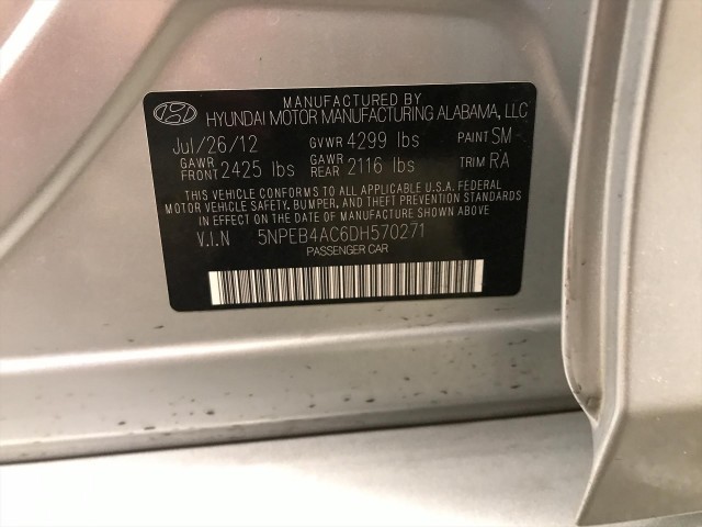 2013 HYUNDAI SONATA UNKNOWN