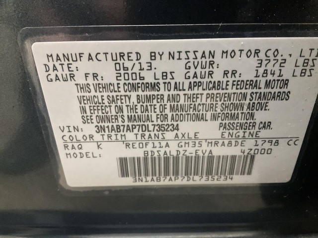 2013 NISSAN SENTRA UNKNOWN