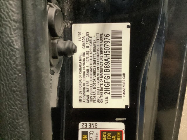 2010 HONDA CIVIC EX COUPE 5-SPEED AT WITH NAVIGATION