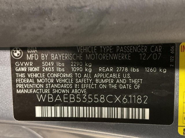 2008 BMW 6-SERIES 650I CONVERTIBLE