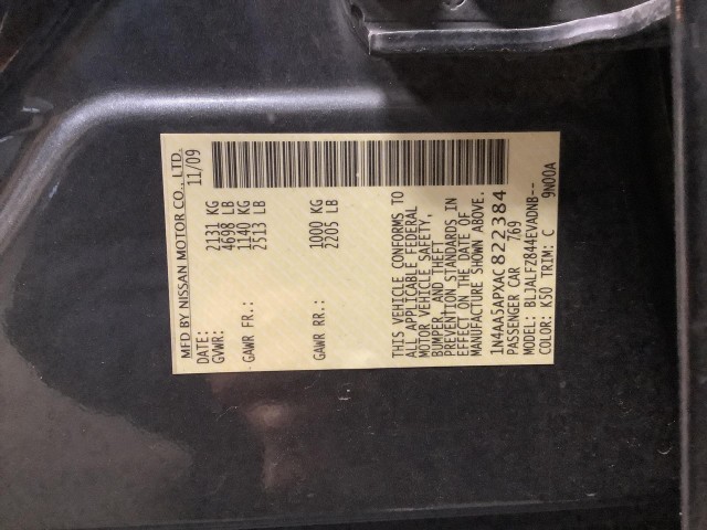 2010 NISSAN MAXIMA SV